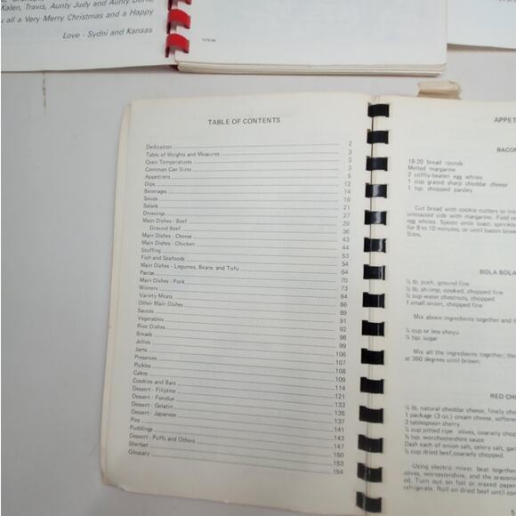 Vintage Hawaiian Spiral Bound Recipe Cookbooks Set of 3 - Picture 8 of 10